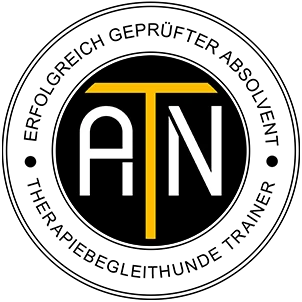 Logo ATN, erfolgreich geprüfter Absolvent Therapiebegleithunde Trainer